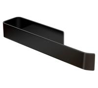 Porte-serviettes autocollant noir, 25 cm, en acier inoxydable SUS304, sans perçage, porte-serviettes suspendu à un bras pour salle de bains, cuisine et chambre à coucher