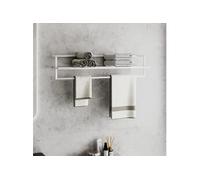 vidaXL Porte-serviettes Blanc 95x25x22 cm Fer 343093