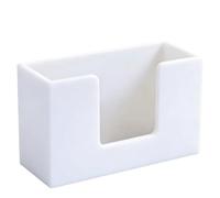 Porte-serviettes blanc en plastique pour table, modèle rectangulaire moderne, boîte distributrice de mouchoirs polyvalente pour restaurant, steakhouse et cuisine