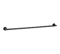 Porte-serviettes Bravat Varuna 777599 noir mat, à coller/visser