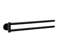 Porte-serviettes Bravat Varuna 779699, 2 bras, noir mat