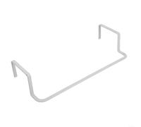 Porte-serviettes chauffant de 35 cm pour salle de bain, buanderie, étagère chauffante en fer robuste, sans vis, blanc