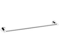 Porte-serviettes, chromé - Porte-serviettes de bain à fixation murale sans perçage, avec solution adhésive - 630 mm x 50 mm x 85 mm