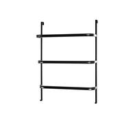 Porte-serviettes coloris noir en acier - L 55 x P 21 x H 78 cm --
