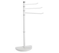 Porte-serviettes couleur crème, en métal - Dimensions : L 33 cm x H 89 cm x P 43 cm, Style : moderne