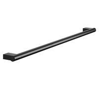 Porte-serviettes de 85 cm, en métal, finition noire mate