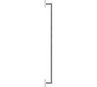 Porte-serviettes de bain carré Duravit 0099601000 86,8 x 7 cm, chromé