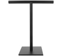Porte-serviettes de Bain noir, en Acier Inoxydable | Base Plate Stable, Format 30,5x26x14cm, Surface Lisse, Séchage Rapide, Cuisine ou Petite Salle D’Eau
