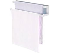Porte-serviettes de cuisine magnétique avec 2 barres, blanc, 40 cm