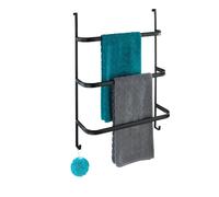 Porte-serviettes de porte design Irpinia - L. 54 x H. 77 cm - Noir