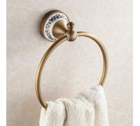 Porte-serviettes de salle de bain rond en laiton MENIPE RETRO LAUFERI
