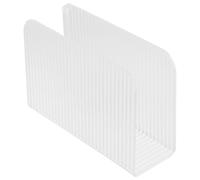 Porte-Serviettes de Table en Acrylique Blanc, Présentoir Autoportant | Style Moderne Transparent, pour Nappes Papier, la Cuisine, Restaurant, Comptoir, Hôtel, Café