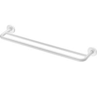 Porte-serviettes Delabie 2 barres D20 L600mm,inox thermolaqué blanc