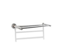 Porte Serviettes Double - Barre Fixe 2 Tubes Gris