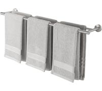 Porte-serviettes double en acier inoxydable brossé, 85 cm, fixation murale, acier inoxydable SUS304 résistant à la corrosion