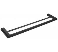Porte-serviettes double FLORI 600mm, noir mat