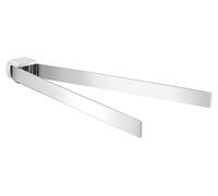 Porte-serviettes double Gedy PIRENEI pivotant, 350 mm, chromé