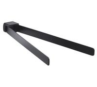 Porte-serviettes double Gedy PIRENEI pivotant, 350 mm, noir mat