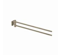 Porte-serviettes double Kludi VELA S 25977N5 longueur 440MM inox nickel brossé PVD