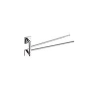 Porte-serviettes double pivotant BETA en chrome 42x 16,5x 37cm