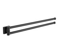 Mexen Rufo double porte-serviettes pivotant, noir - 7050925-70 953 5907709120969
