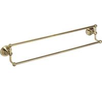 Porte-serviettes double RETRO laiton bronze 66,5x12,5x11,5 cm