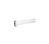 Porte-serviettes double rotatif NIL en laiton chromé 37 cm