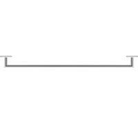 Porte-serviettes Duravit Karree 80cm, chrome, 0099601000