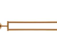 Duravit Porte-serviettes Starck T 0099410400 – 2 bras pivotant 5×46,5 cm – Bronze brossé