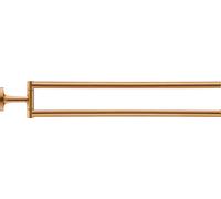 Duravit Starck T - Porte-serviettes double, pivotant, longueur 47 cm, bronze brossé 0099410400