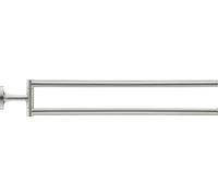 Duravit Porte-serviettes double Starck T pivotant 47 cm inox brossé 0099417000