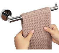 Porte-serviettes en acier inoxydable, 25 cm, fixation invisible, robuste, salle de bains