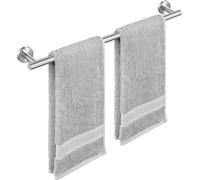 Porte-serviettes en acier inoxydable brossé, 60 cm, fixation murale, acier inoxydable SUS304