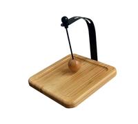 Porte-serviettes en bois avec tige centrale lestée, porte-serviettes en bois de type lourd pour cuisine ou salle de bain, porte-serviettes en papier minimaliste en bois