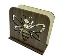 Porte-serviettes en bois porte-serviettes en papier avec un design sculpté complexe pour la décoration de cuisine et de bureaux pince à serviette en bois naturel