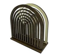 Porte-serviettes en bois porte-serviettes en papier avec un design sculpté complexe pour la décoration de cuisine et de bureaux pince à serviette en bois naturel