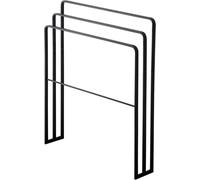 Porte-serviettes en forme de tour, avec 3 barres, couleur noire