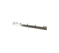 HAKU Porte-serviettes 5 crochets L 46 cm Acier inox Argent