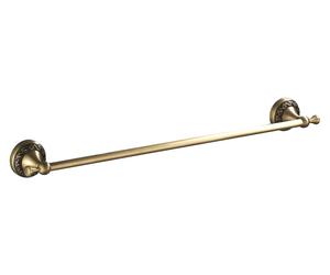 Porte-serviettes en laiton antique vintage, motifs raffinés sculptés, porte-serviettes simple, organiseur pour salle de bain et cuisine, fixation murale, bronze brossé