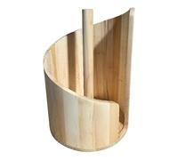 Porte-serviettes en papier moderne pour plan de travail avec couvercle rond en spirale comme organiseur élégant de cuisine et de salle de bain (D, 29 x 20 cm)
