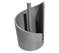 Porte-serviettes en papier moderne pour plan de travail avec couvercle rond en spirale comme rangement pratique pour cuisine, salle de bain, salon (C, 29 x 20 cm)