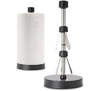 Porte-Serviettes en Papier Noir en Acier Inoxydable conçu pour Une Utilisation Facile d'une Seule Main - Ce Distributeur de Serviettes en Papier lesté Robuste Dispose de ventouses et Peut contenir