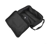 Porte-serviettes en papier portable noir - Sac en tissu Oxford robuste pour caravane et pique-nique - Design facile à déchirer à une main - Format de voyage compact 23 x 14 x 7 cm
