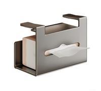Porte-serviettes en papier sous armoire, distributeur en acier avec tableau magnétique, sans perçage, organiseur de cuisine pour étagères jusqu'à 2 cm, convient aux rouleaux et boîtes à mouchoirs