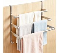 Porte-serviettes extensible sans perçage, de 45 à 82 cm, en acier inoxydable