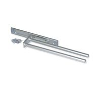 Emuca support de main courante, extensible, 2 bras, aluminium, anodisé mat