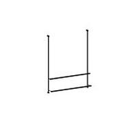 Porte-serviettes Giese Server 30858-14 pour douches en verre, noir mat