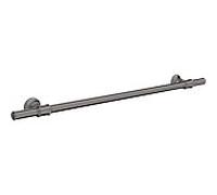 Porte-serviettes Hansgrohe 42060330 600 mm, chrome noir poli, métal, fixation murale