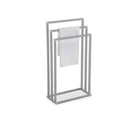 Porte-serviettes KUNO, en métal laqué gris clair