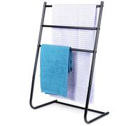 VILDE Porte-serviettes sur pied 3 barres - Construction métallique robuste - Design industriel tendance - Assemblage facile